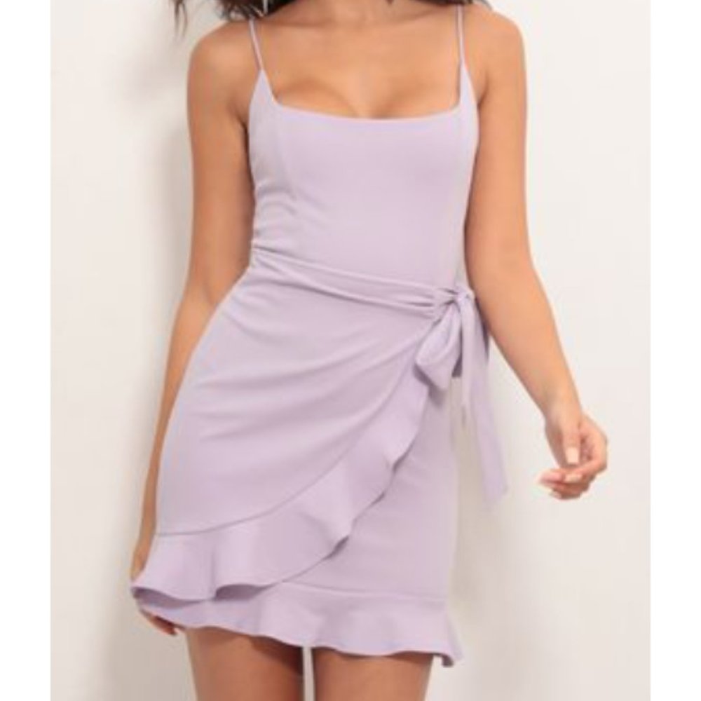 Purple mini dress